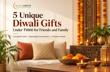 Unique Diwali gift ideas under ₹1000 for friends and family in a warm festive setting